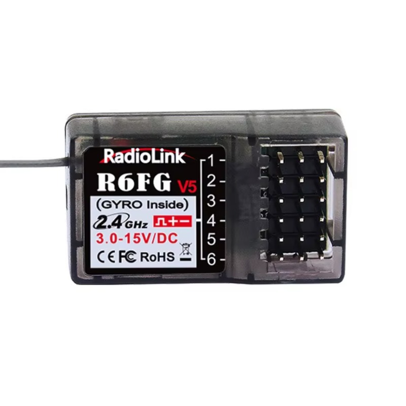 Radio Transmitter 2.4Ghz - Radiolink R6FG V5 Receptor 6 Canais