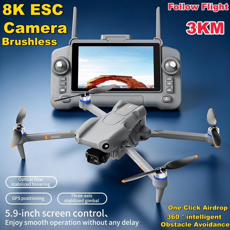 4 In 1 Esc - Drone com Tela Sensível ao Toque