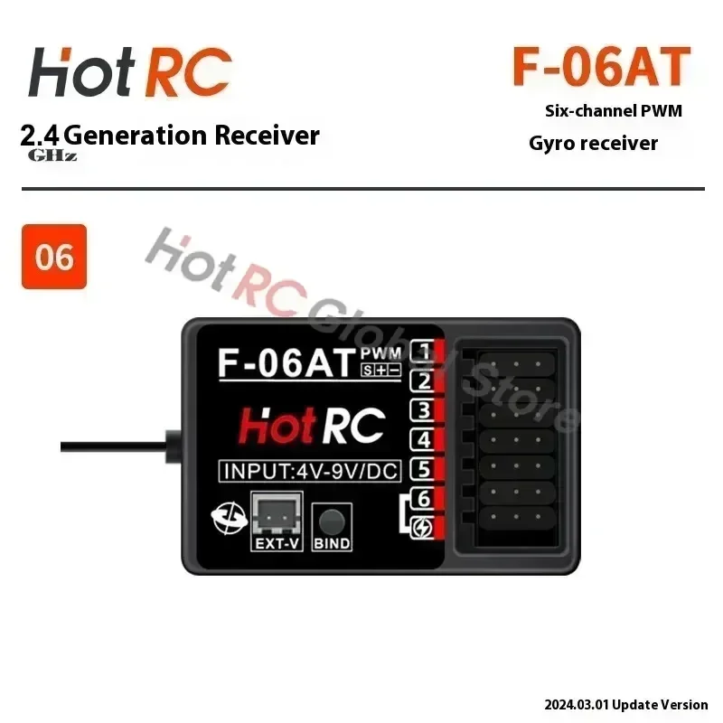 Receptor Giroscópico PWM HOTRC - Radio Transmitter 2.4Ghz avaliação e preço