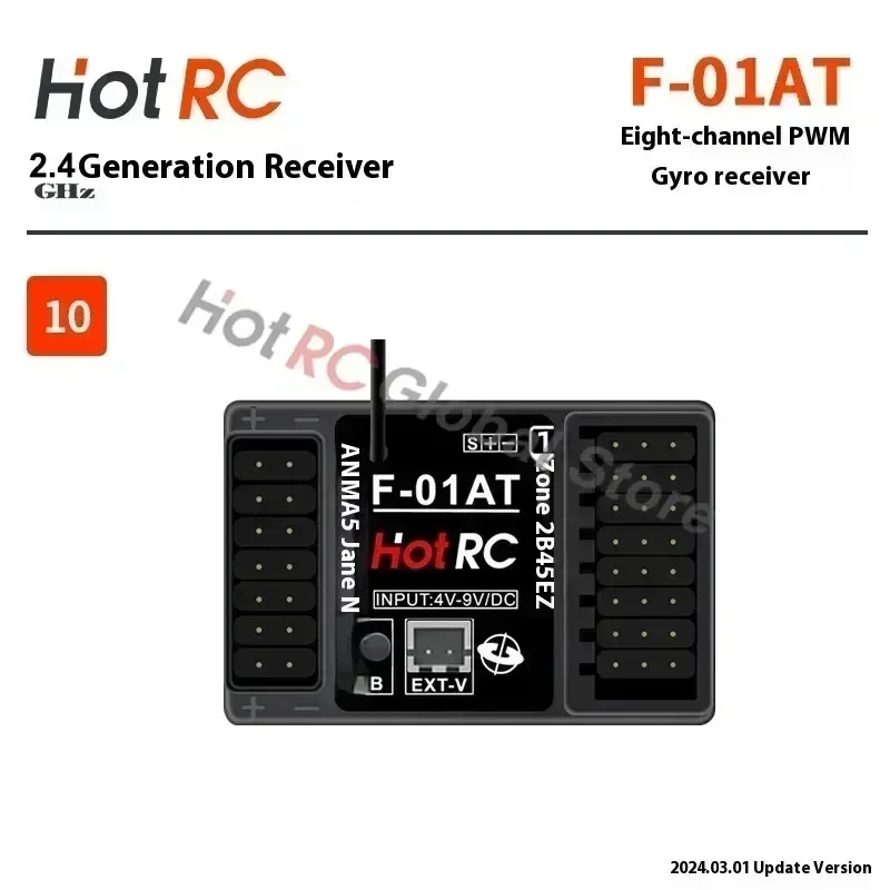 Receptor Giroscópico PWM HOTRC - Radio Transmitter 2.4Ghz avaliação e preço