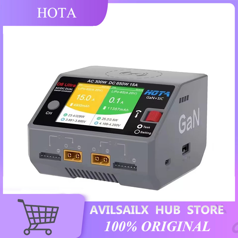Carregador HOTA D6 Ultra GaN+S - Balance Charger Rc avaliação e preço