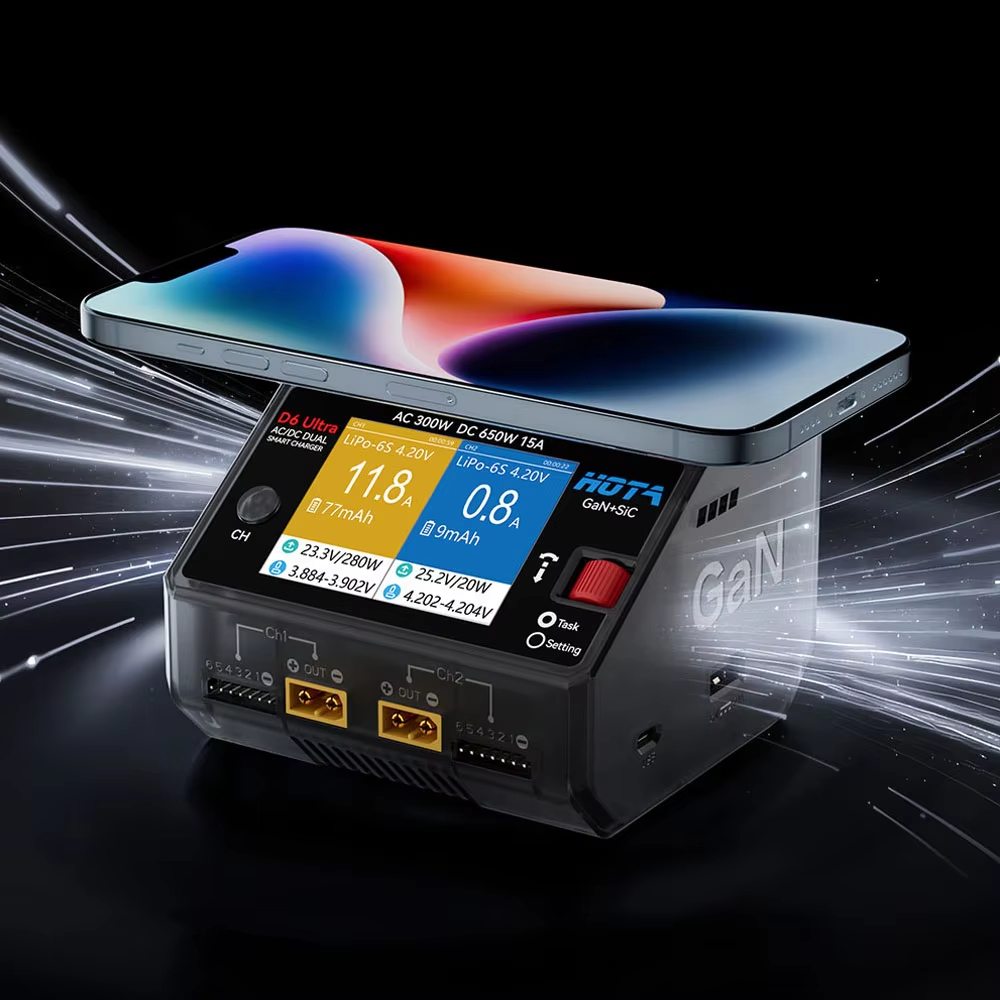 Carregador HOTA D6 Ultra GaN+S - Balance Charger Rc avaliação e preço