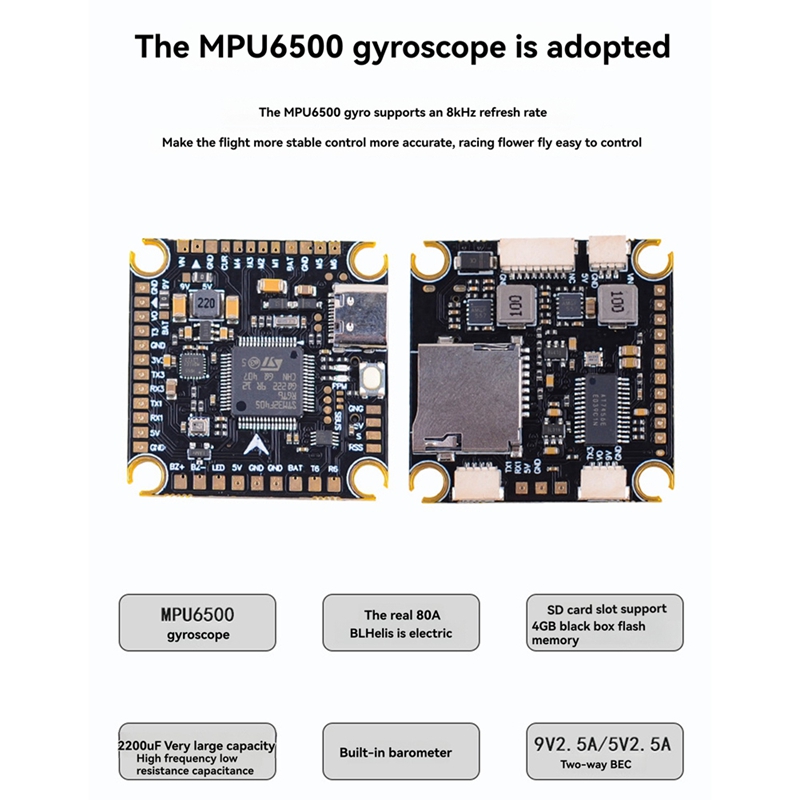 80A + F405/F722 STACK para 13  - F722 Flight Controller avaliação e preço