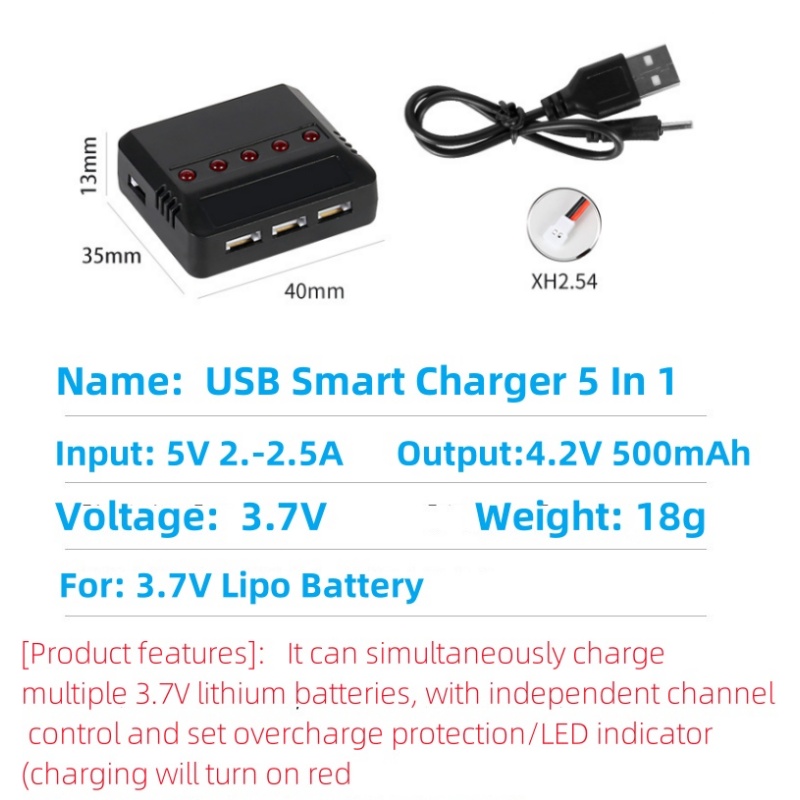 Syma x5hw x5hc x5c x5sw 3.7v 5 - Balance Charger Rc avaliação e preço