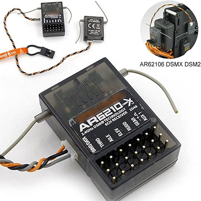 Receptor DSMX DSM2 AR6210 6CH  - Radio Transmitter 2.4Ghz avaliação e preço
