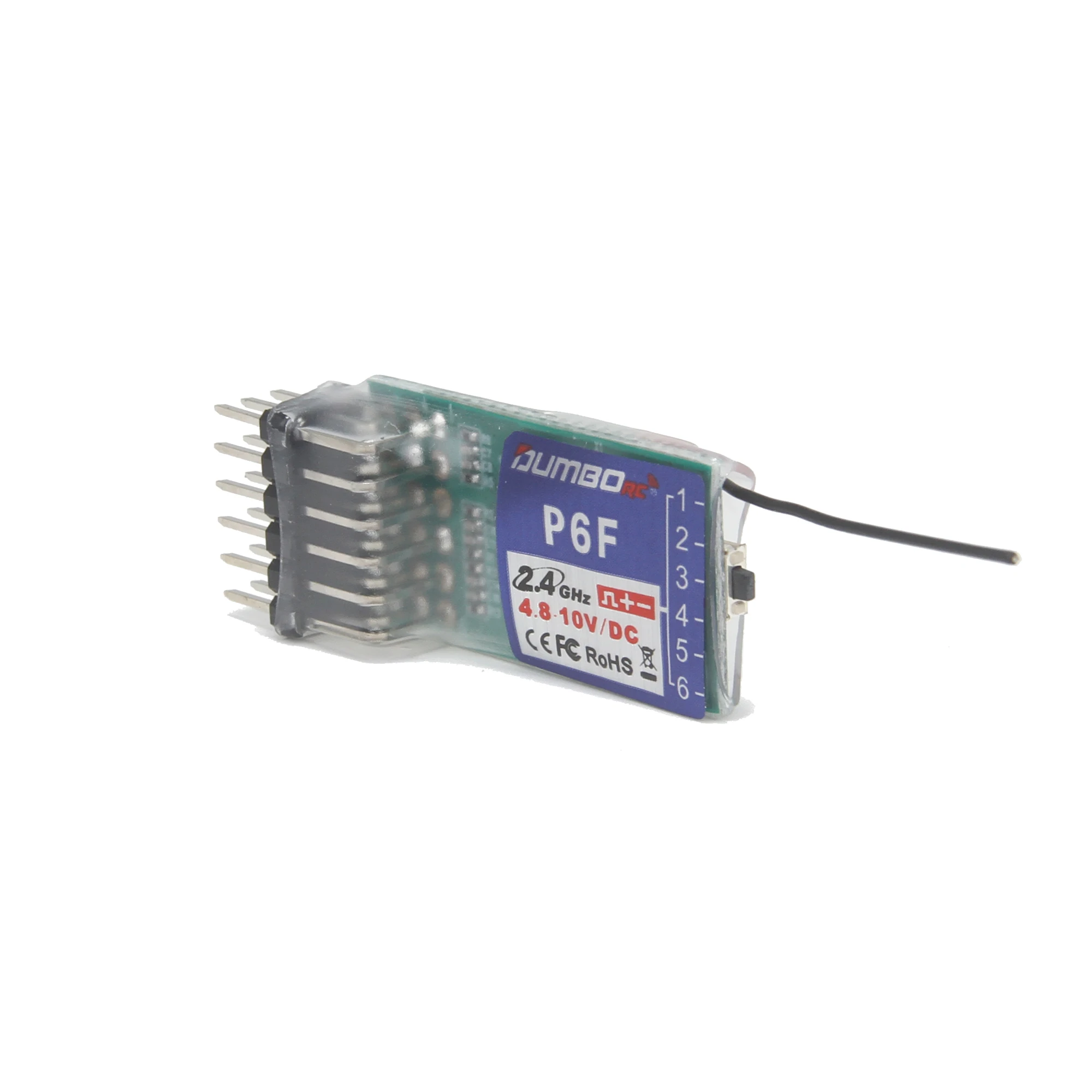 DUMBORC P6F Mini Receptor 6CH  - Radio Transmitter 2.4Ghz avaliação e preço