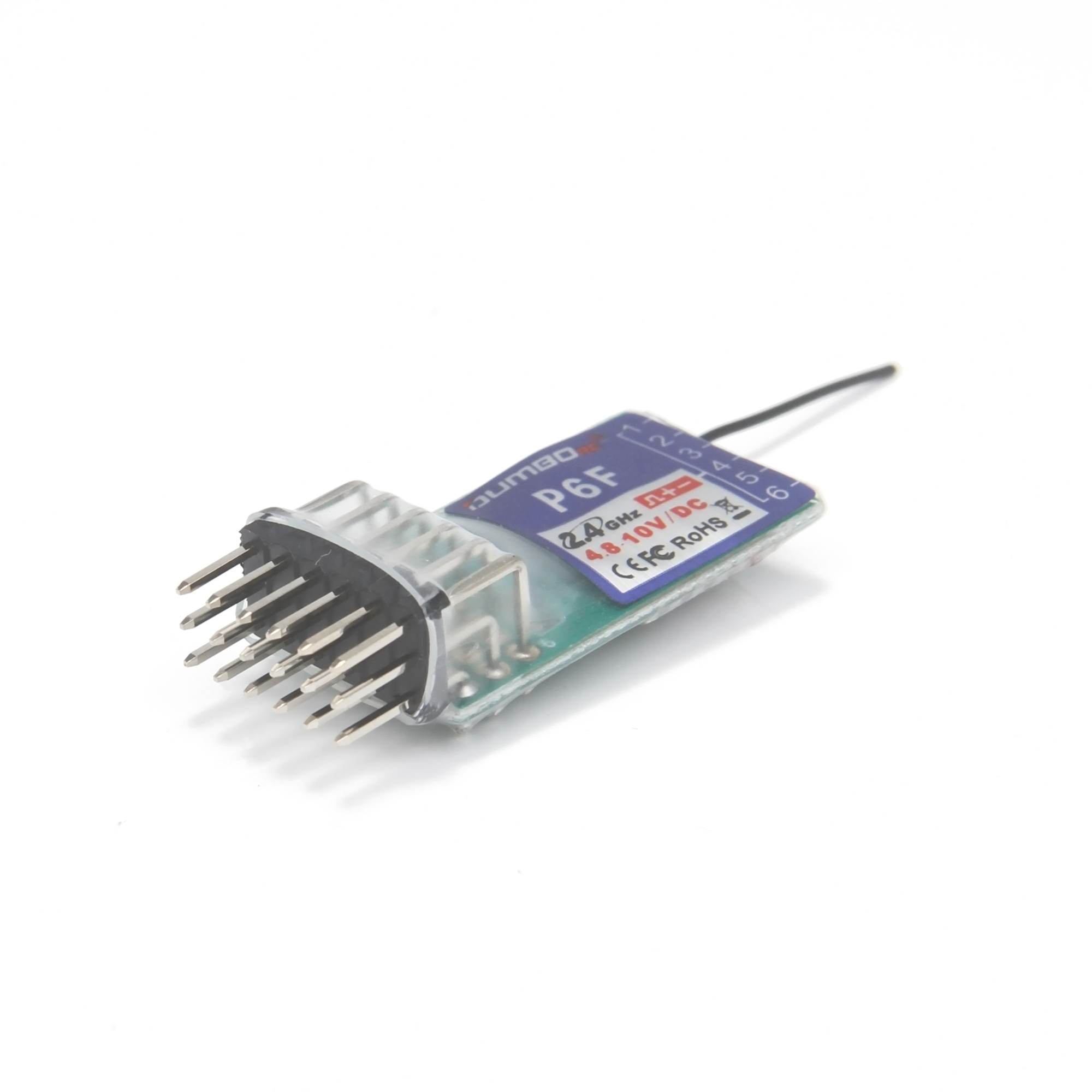 DUMBORC P6F Mini Receptor 6CH  - Radio Transmitter 2.4Ghz avaliação e preço