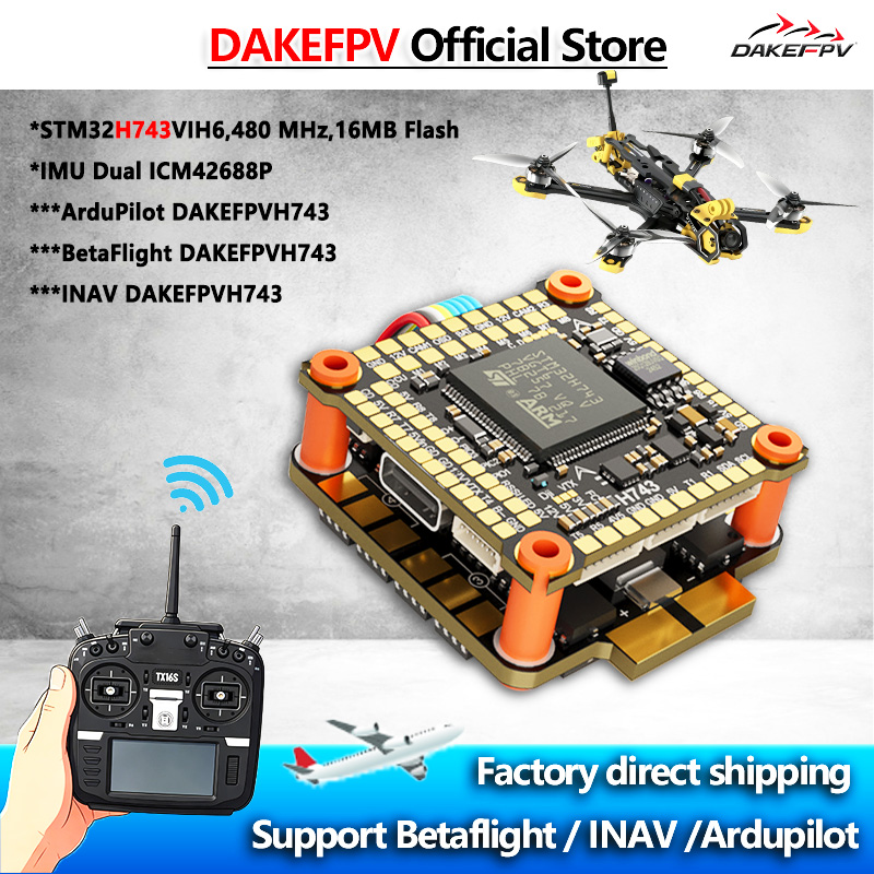 DAKEFPV H743 FC 6S 55A 8S 70A  - Betaflight Fc avaliação e preço