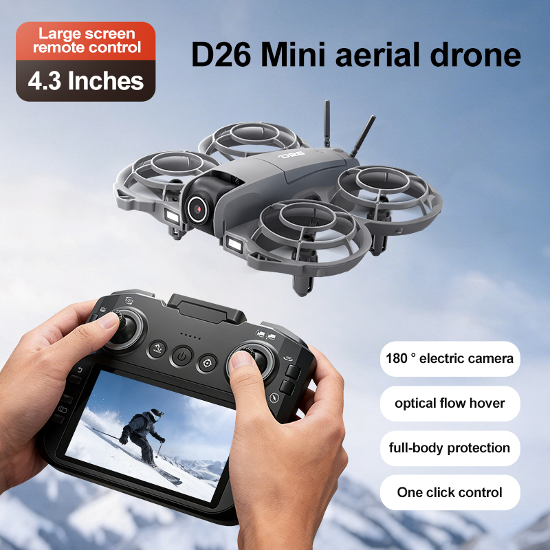 Drone D26 4K Aéreo HD 180 °    - Drone Gimbal avaliação e preço