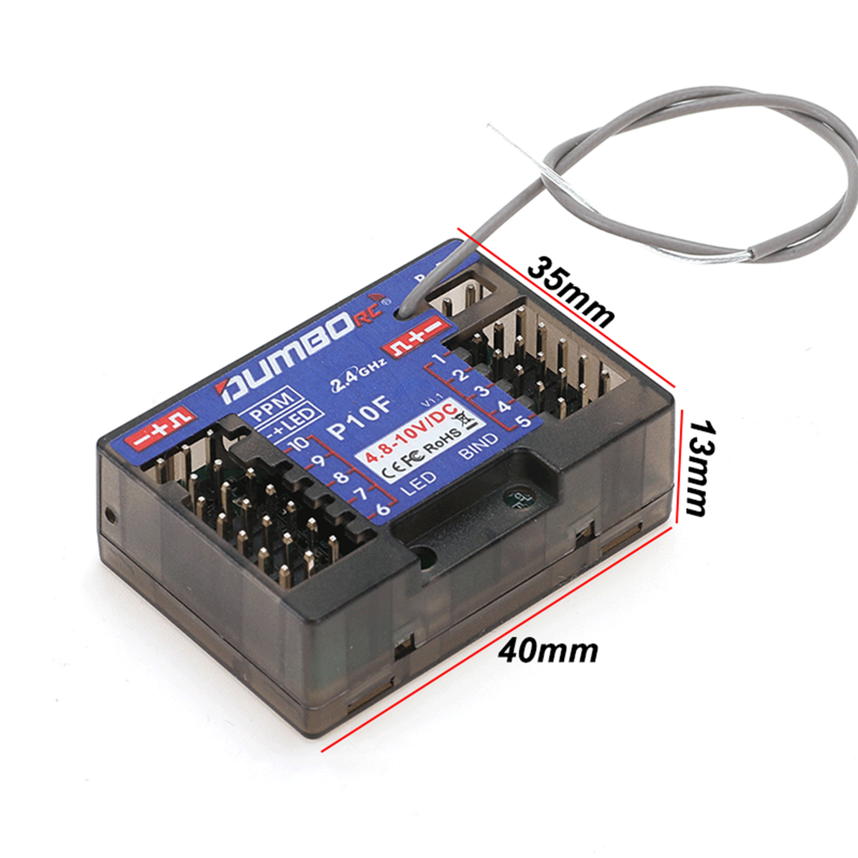 DUMBORC P10F P10FG 10CH 2.4GHz - Radio Transmitter 2.4Ghz avaliação e preço