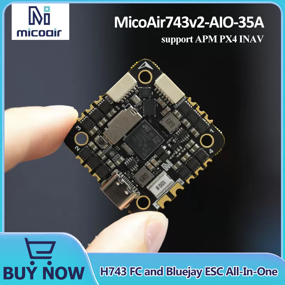 MicoAir743v2-AIO-35A H743 FC e - Betaflight Fc avaliação e preço