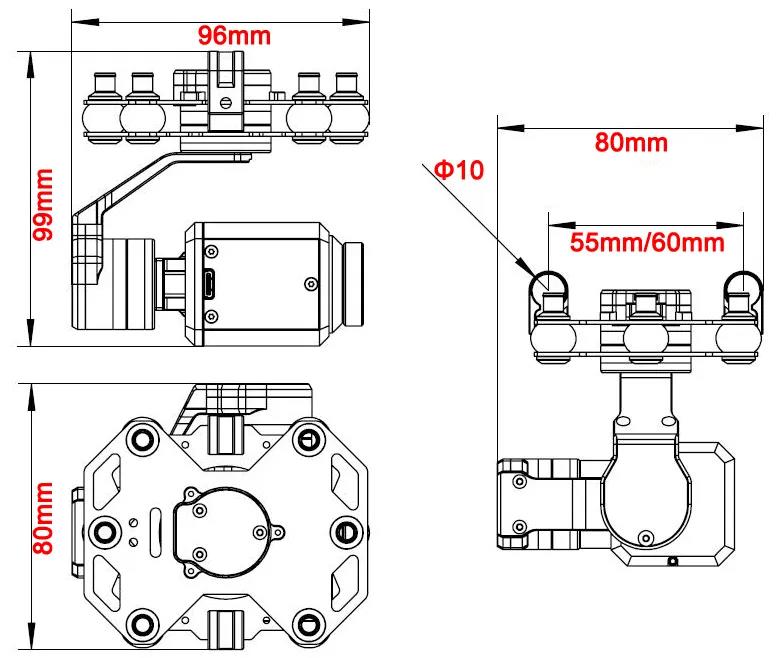Gimbal Tarot TL3T20 de 3 Eixos - Drone With Camera avaliação e preço