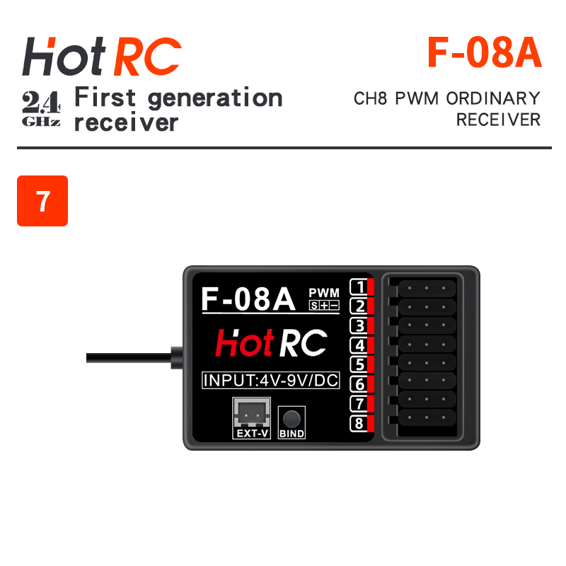 HOTRC 2.4 Ghz Receptores F-01A - Radio Transmitter 2.4Ghz avaliação e preço